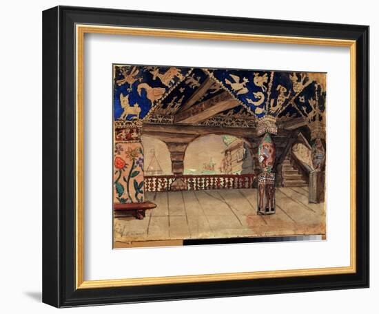 Decor Preparatoire Pour La Piece De Theatre  La Demoiselle Des Neiges  De Alexandre Ostrovski (1823-Victor Mikhailovich Vasnetsov-Framed Giclee Print