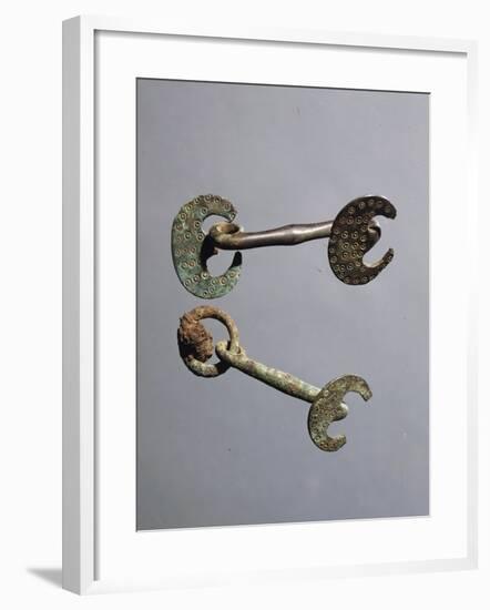 Decorated Bronze Horse Bits-null-Framed Giclee Print