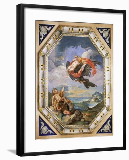Decorated Ceilings in Pinacotheca, Palazzo Ricci, Macerata, Marche, Italy-null-Framed Giclee Print