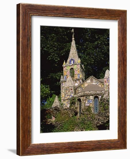 Decorated Little Chapel, Guernsey, Channel Islands, United Kingdom, Euruope-Tim Hall-Framed Photographic Print