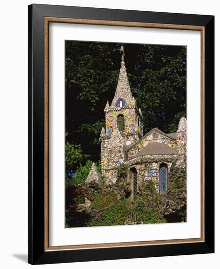 Decorated Little Chapel, Guernsey, Channel Islands, United Kingdom, Euruope-Tim Hall-Framed Photographic Print