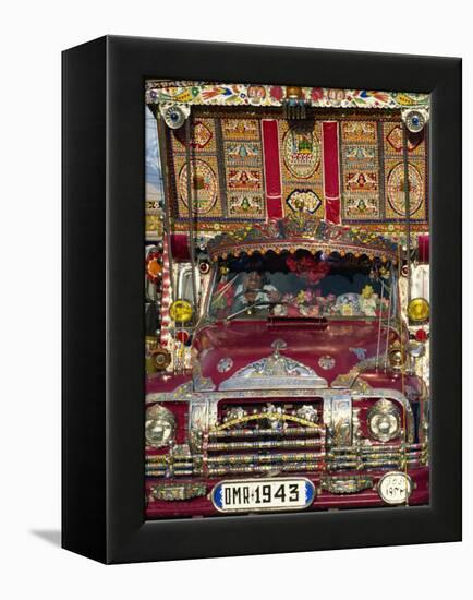 Decorated Lorry, Gilgit, Pakistan-Strachan James-Framed Premier Image Canvas