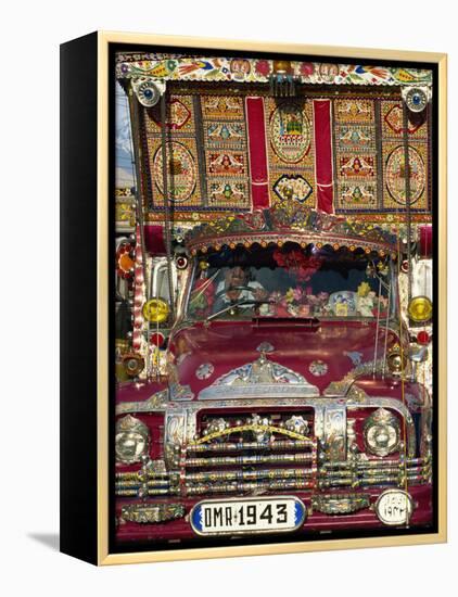 Decorated Lorry, Gilgit, Pakistan-Strachan James-Framed Premier Image Canvas