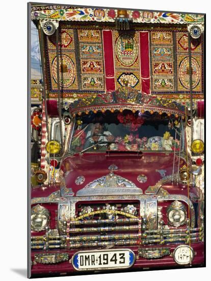 Decorated Lorry, Gilgit, Pakistan-Strachan James-Mounted Photographic Print