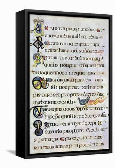 Decorated Text Page, 800 Ad-null-Framed Premier Image Canvas