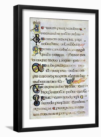 Decorated Text Page, 800 Ad-null-Framed Giclee Print