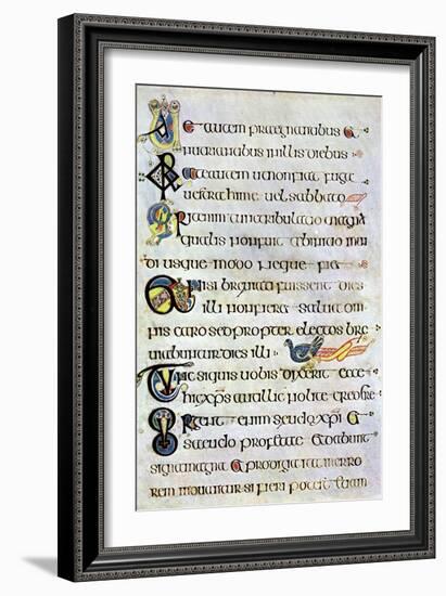 Decorated Text Page, 800 Ad-null-Framed Giclee Print