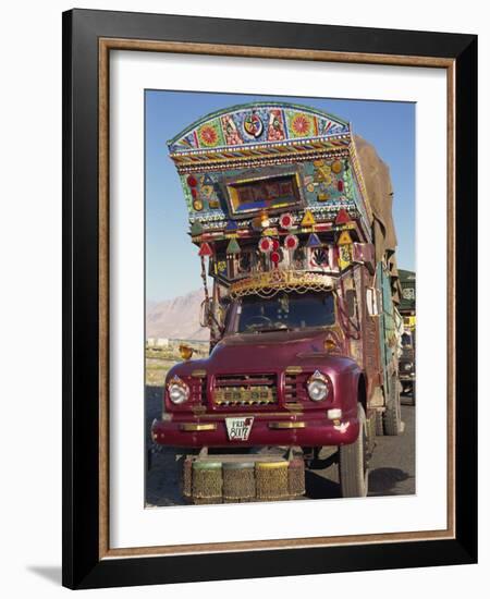 Decorated Truck, Typical of Those on the Karakoram Highway in Pakistan-Alison Wright-Framed Photographic Print