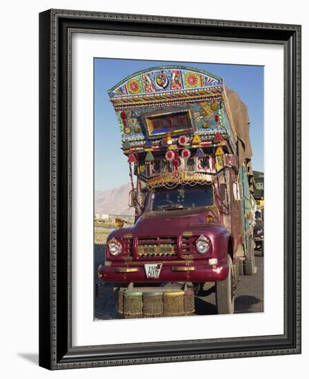 Decorated Truck, Typical of Those on the Karakoram Highway in Pakistan-Alison Wright-Framed Photographic Print