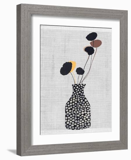 Decorated Vase with Plant II-Melissa Wang-Framed Art Print