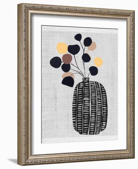 Decorated Vase with Plant III-Melissa Wang-Framed Art Print