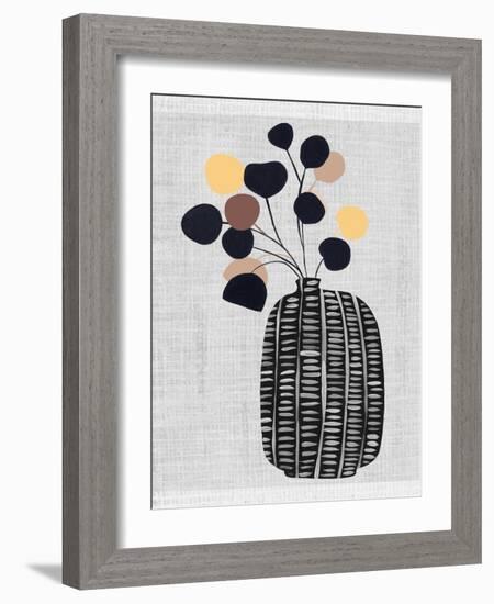 Decorated Vase with Plant III-Melissa Wang-Framed Art Print