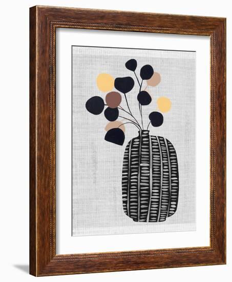 Decorated Vase with Plant III-Melissa Wang-Framed Art Print