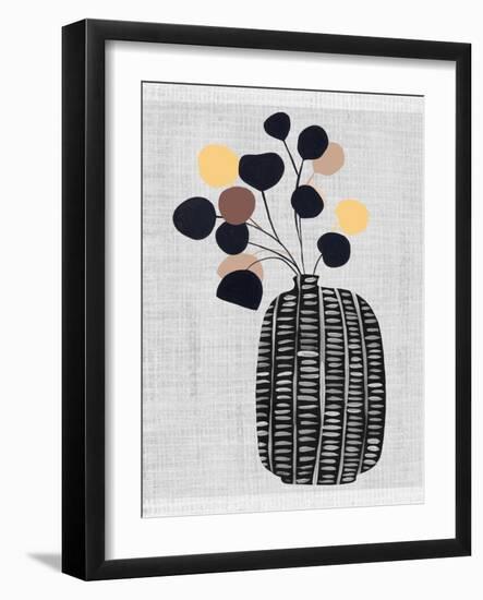 Decorated Vase with Plant III-Melissa Wang-Framed Art Print