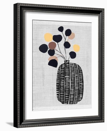 Decorated Vase with Plant III-Melissa Wang-Framed Art Print