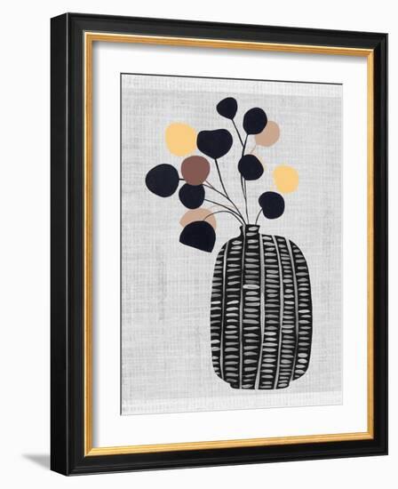 Decorated Vase with Plant III-Melissa Wang-Framed Art Print