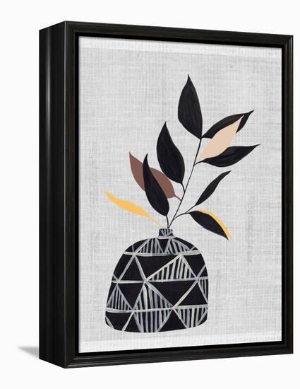 Decorated Vase with Plant IV-Melissa Wang-Framed Stretched Canvas