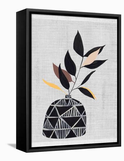 Decorated Vase with Plant IV-Melissa Wang-Framed Stretched Canvas