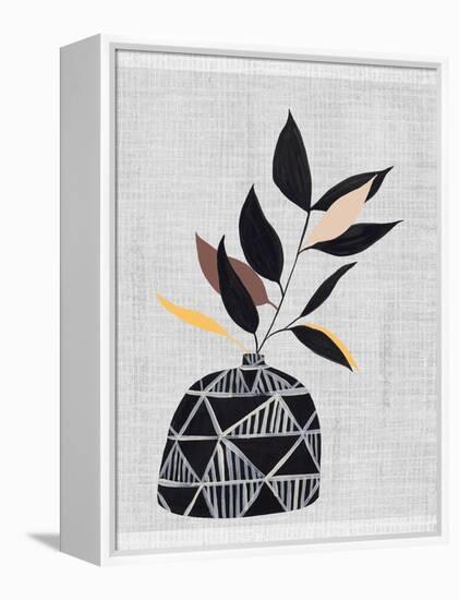 Decorated Vase with Plant IV-Melissa Wang-Framed Stretched Canvas