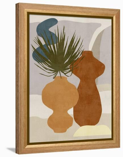 Decorated Vases I-Melissa Wang-Framed Stretched Canvas