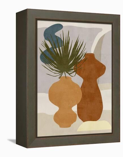 Decorated Vases I-Melissa Wang-Framed Stretched Canvas