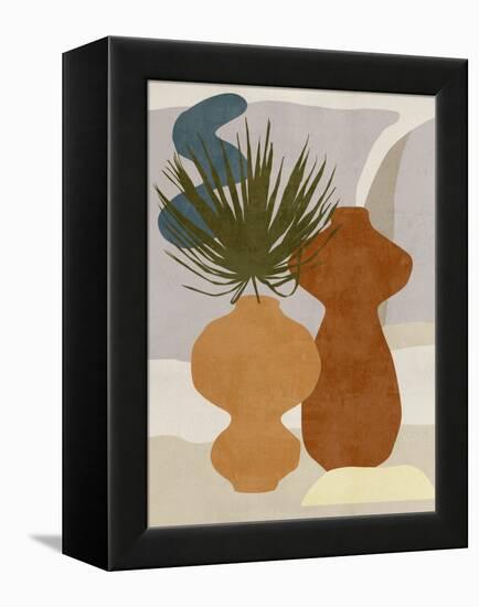 Decorated Vases I-Melissa Wang-Framed Stretched Canvas