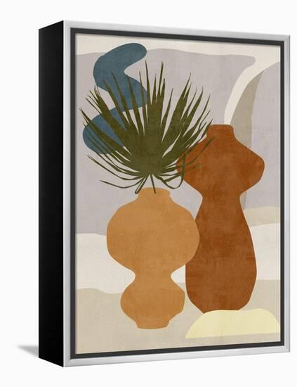 Decorated Vases I-Melissa Wang-Framed Stretched Canvas