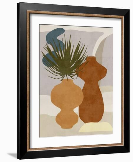 Decorated Vases I-Melissa Wang-Framed Art Print