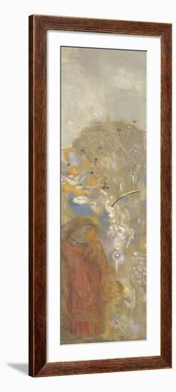 Décoration Domecy : figure (commandé par Robert de Domecy pour la salle à manger de son château)-Odilon Redon-Framed Giclee Print