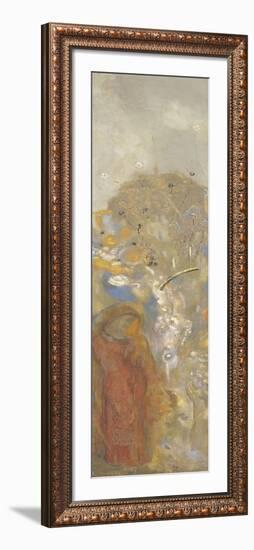Décoration Domecy : figure (commandé par Robert de Domecy pour la salle à manger de son château)-Odilon Redon-Framed Giclee Print