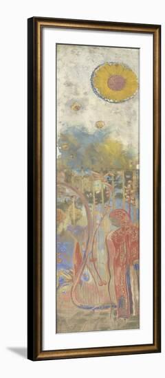 Décoration Domecy: figure fleur jaune-Odilon Redon-Framed Giclee Print