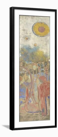 Décoration Domecy: figure fleur jaune-Odilon Redon-Framed Giclee Print