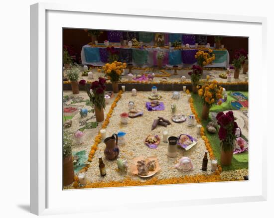 Decorations for the Day of the Dead Festival, Plaza Principal, San Miguel De Allende, Guanajuato-Richard Maschmeyer-Framed Photographic Print