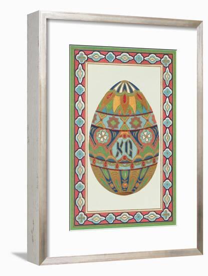 Decorative Art Egg Motif-null-Framed Art Print