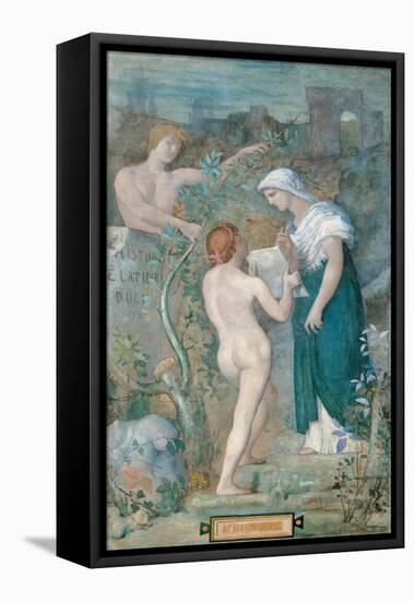 Decorative Canvass for the Town House of Madame Vignon, History-Pierre Puvis de Chavannes-Framed Premier Image Canvas