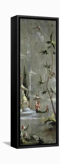 Decorative Chinoiserie Panel, Woman in Exotic Eastern Dress c.1674-1700-Robert Robinson-Framed Premier Image Canvas