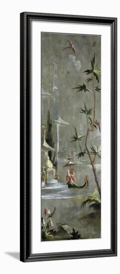 Decorative Chinoiserie Panel, Woman in Exotic Eastern Dress c.1674-1700-Robert Robinson-Framed Giclee Print