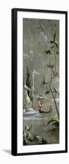 Decorative Chinoiserie Panel, Woman in Exotic Eastern Dress c.1674-1700-Robert Robinson-Framed Giclee Print