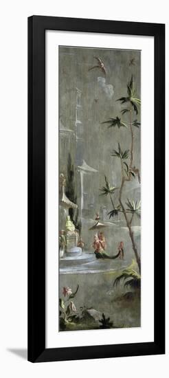 Decorative Chinoiserie Panel, Woman in Exotic Eastern Dress c.1674-1700-Robert Robinson-Framed Giclee Print