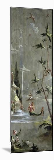 Decorative Chinoiserie Panel, Woman in Exotic Eastern Dress c.1674-1700-Robert Robinson-Mounted Giclee Print