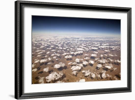 Decorative Clouds over the Arid Deserts of New Mexico.-trekandshoot-Framed Photographic Print