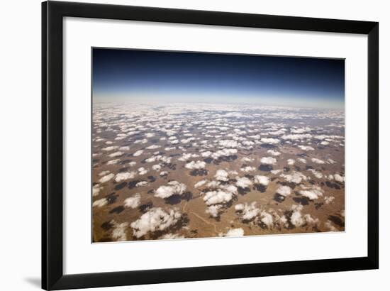 Decorative Clouds over the Arid Deserts of New Mexico.-trekandshoot-Framed Photographic Print