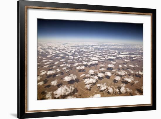 Decorative Clouds over the Arid Deserts of New Mexico.-trekandshoot-Framed Photographic Print