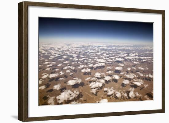 Decorative Clouds over the Arid Deserts of New Mexico.-trekandshoot-Framed Photographic Print