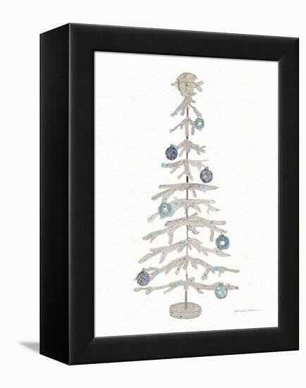 Decorative Coastal Holiday Tree IV-Kathleen Parr McKenna-Framed Stretched Canvas