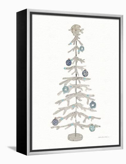 Decorative Coastal Holiday Tree IV-Kathleen Parr McKenna-Framed Stretched Canvas