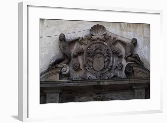 Decorative Detail from the 14th-16th Century Nowy Wisnicz Castle, Poland-null-Framed Giclee Print
