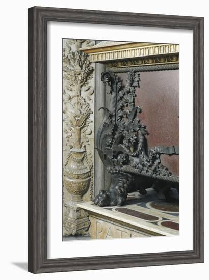 Decorative Detail of Piero and Giovanni De Medici's Tomb-Andrea del Verrocchio-Framed Giclee Print