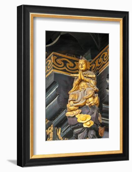 Decorative Details at the Wild Goose Pagoda, Xian, China-Michael DeFreitas-Framed Photographic Print