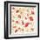 Decorative Floral Composition with Pomegranate Flowers-aniana-Framed Art Print